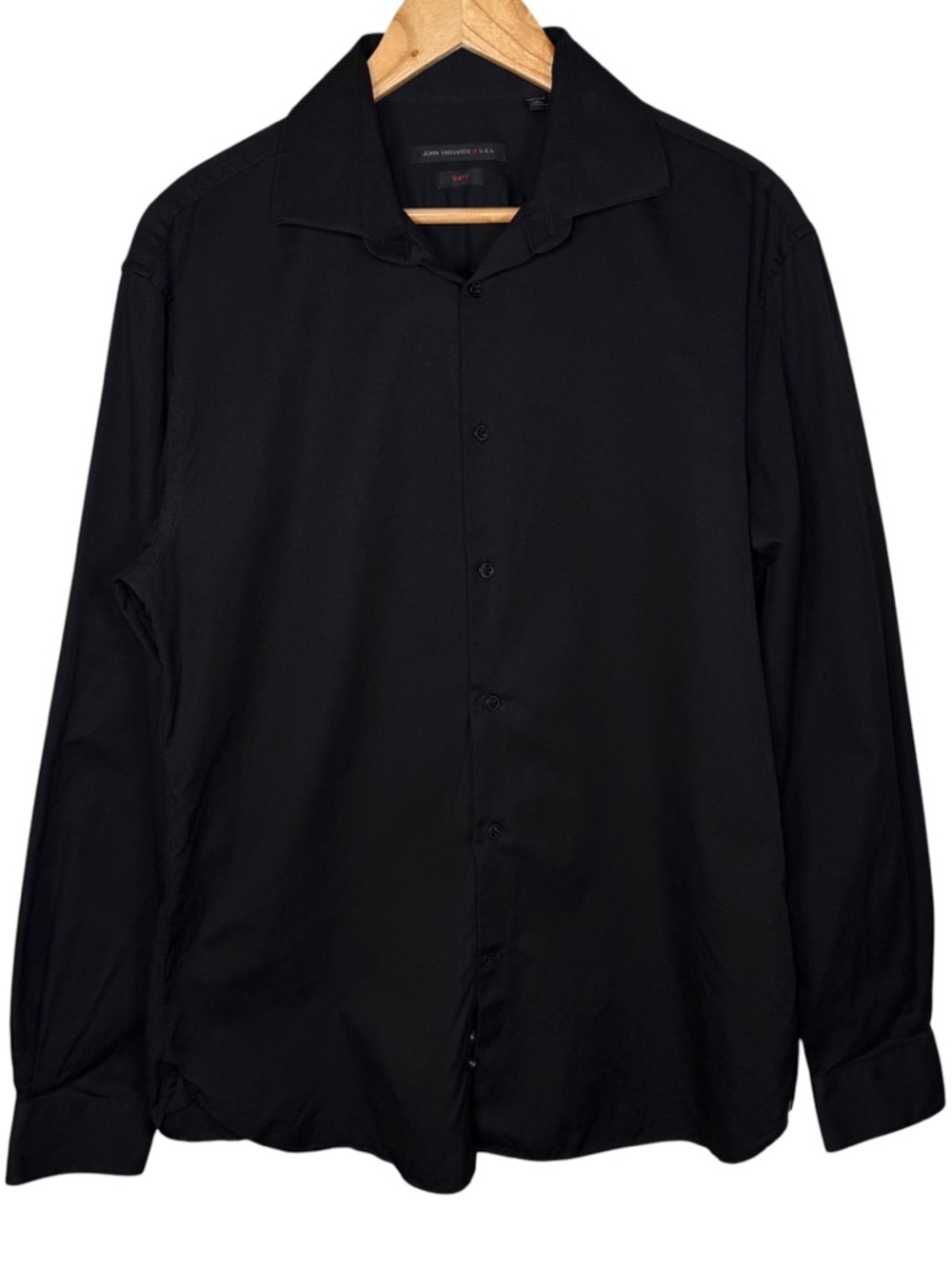 John Varvatos Slim Fit Black Textured Button Up Shirt Men’s Medium